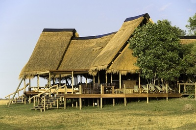Main camp area at Selinda Camp, Botswana
