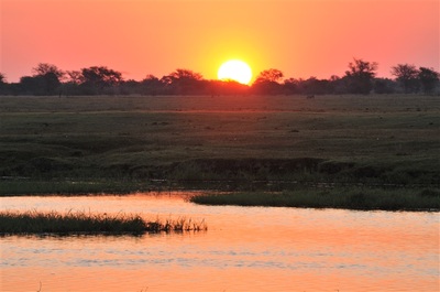 Sunset over the Chobe River, Botswana