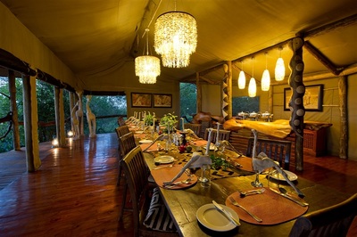 Tubu Tree Camp dining