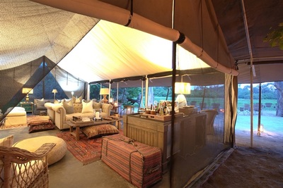 Machaba Camp tent interior