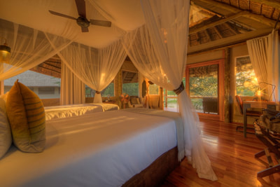Dinaka Safari Lodge guest tent interior