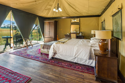 Kadizora Camp luxury tent interior
