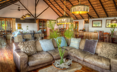 Xugana Island Lodge lounge area
