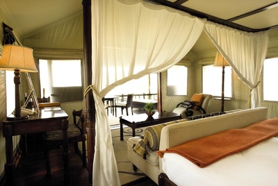 Khwai River Lodge guest tent interior