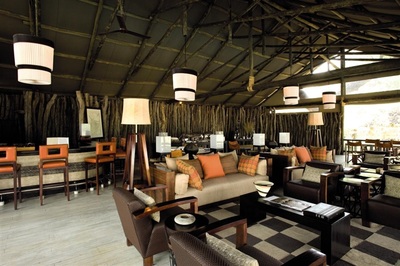 Khwai River Lodge lounge interior
