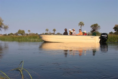 Moremi Crossing Camp, boat excursion