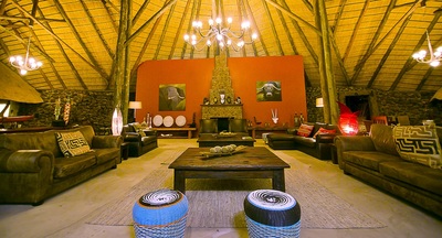 Wildtracks Safari Lodge lounge area