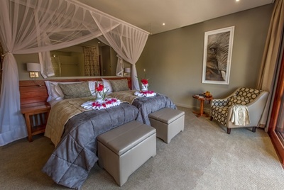 Chobe Bush Lodge guest bedroom