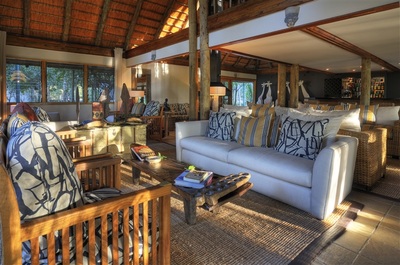 Savute Safari Lodge lounge area