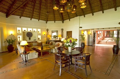 Chobe Chilwero Lodge lounge area