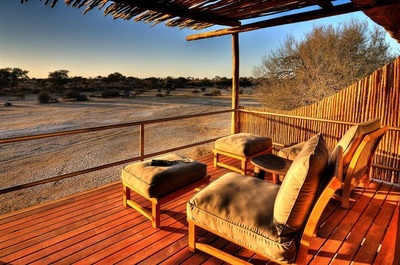 View from your private deck overlooking the Makgadikgadi, Leroo la Taun, Botswana