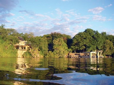 Chobe Safari Lodge view from the river