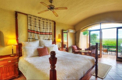 Chobe Game Lodge guest room and view