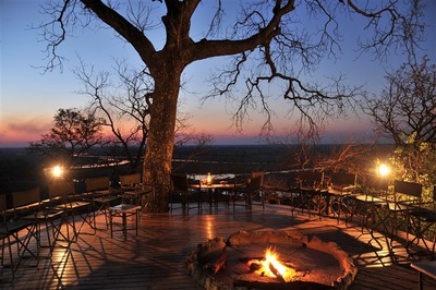Sunset view from Muchenje Safari Lodge, Botswana
