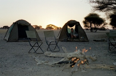 Tented accommodation on your Kalahari Safari