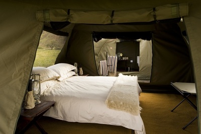 Luxury tented accommodation on the Botswana Explorer Safari