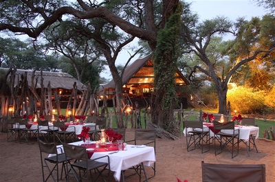 Elephant Valley Lodge Boma dining