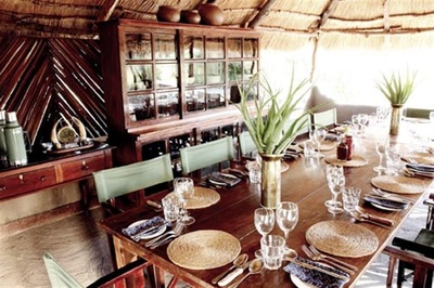 Camp Kalahari dining