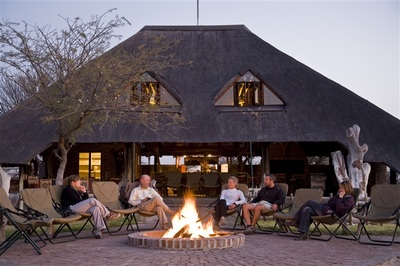 Grassland Bushman Lodge relaxing around the campfire