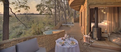 Sandibe Safari Lodge private dining