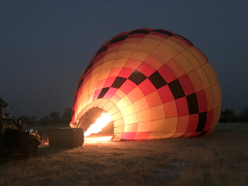 Bushman Plains Camp hot air ballooning excursion