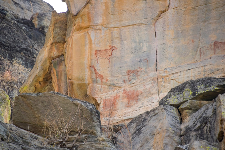 Rock art at Tsodilo Hills, Botswana