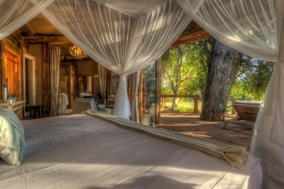 Camp Okavango guest chalet interior