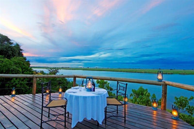 Private dining at Chobe Game Lodge, Botswana