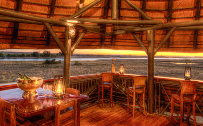 Chobe Savanna Lodge view from the deck