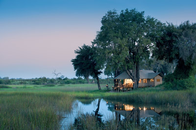 Accommodation at Duba Explorers Camp, Okavango, Botswana
