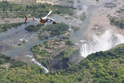 The Victoria Falls, aerial view