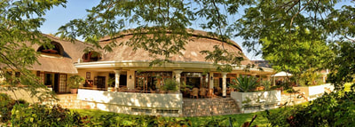 Exterior of Palm Restaurant, Ilala Lodge, Victoria Falls
