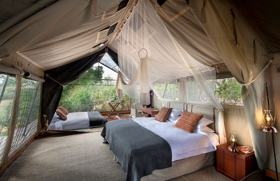 Linyanti Expeditions guest tent interior