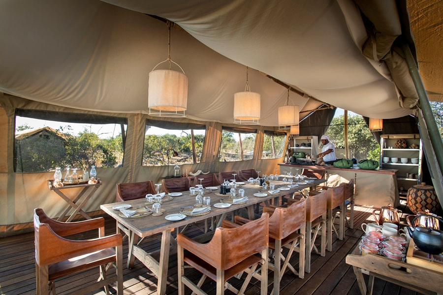 Linyanti Expeditions dining tent