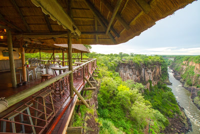 Lookout Cafe and the gorge, Victoria Falls