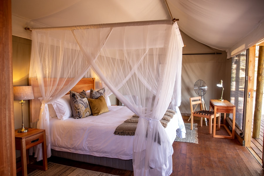 Mankwe Tented Retreat guest tent interior