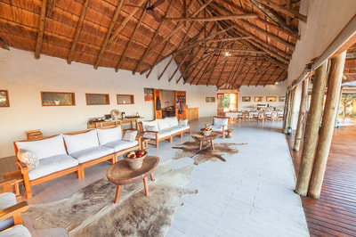 Nxai Pan Lodge main area interior