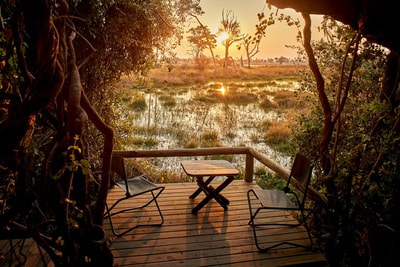 Oddball's Camp view of Okavango from private deck