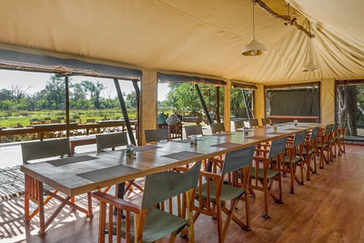 Saguni Safari Lodge dining area