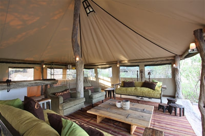 Sango Safari Camp lounge