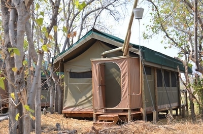 Sango Safari Camp guest tent exterior