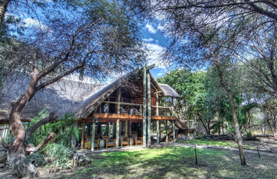 Exterior of main area at Savute Safari Lodge, Chobe