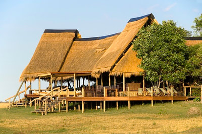 Main area at Selinda Camp, Botswana