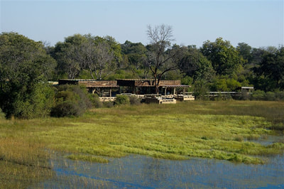 Vumbura Plains camp main area, Okavango Delta