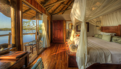 Xugana Island Lodge guest chalet interior